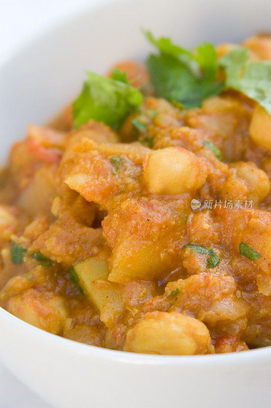 印度食物-查纳马沙拉或Chole Batura